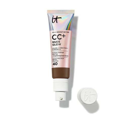 CC+ Nude Glow Lightweight Foundation + Glow Serum with SPF 40